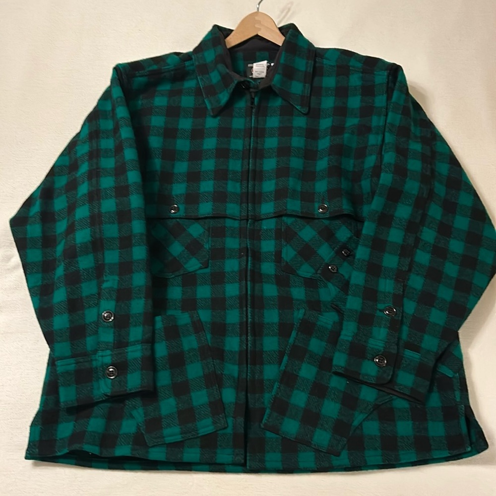 Vermont’s Johnson Woolen Mills Big Buck Benoit Jac Shirt in 2XL or size 48.